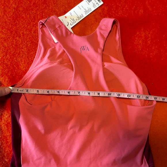 Uniqlo JW Anderson collab pink and burgundy cropped sleeveless bra top NWT - Picture 9 of 10